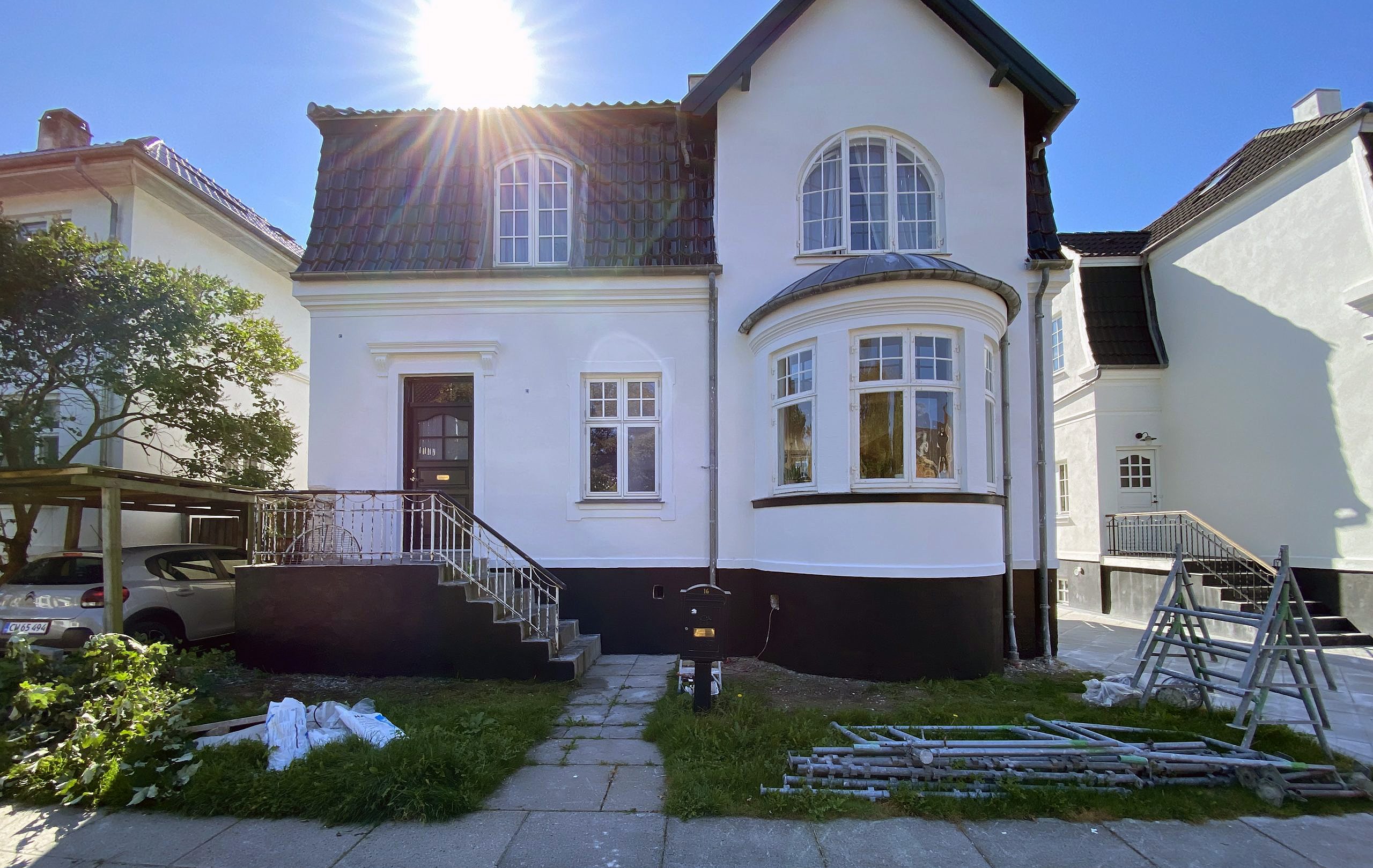 Totalrenovering af pudset facade