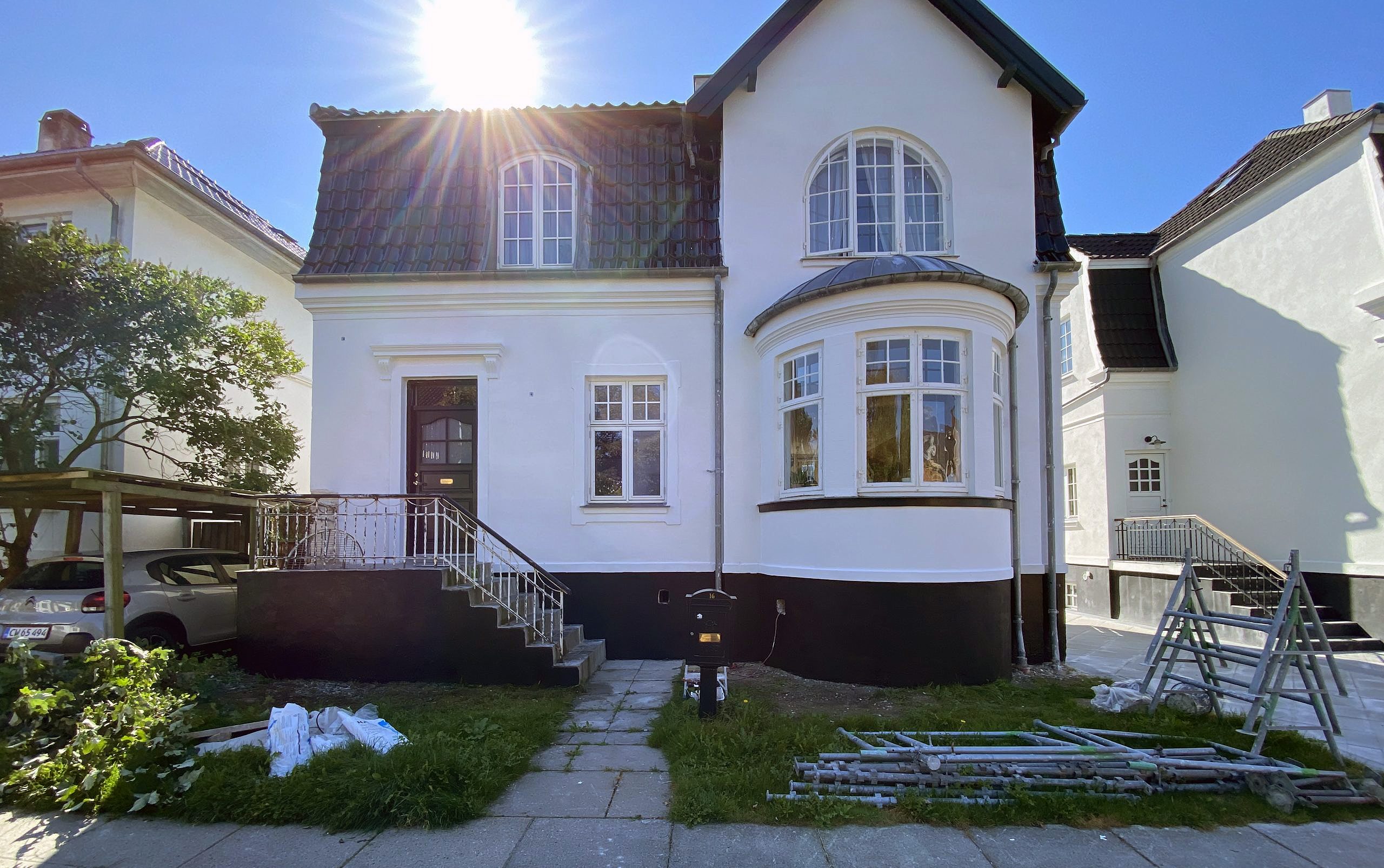 Totalrenovering af pudset facade