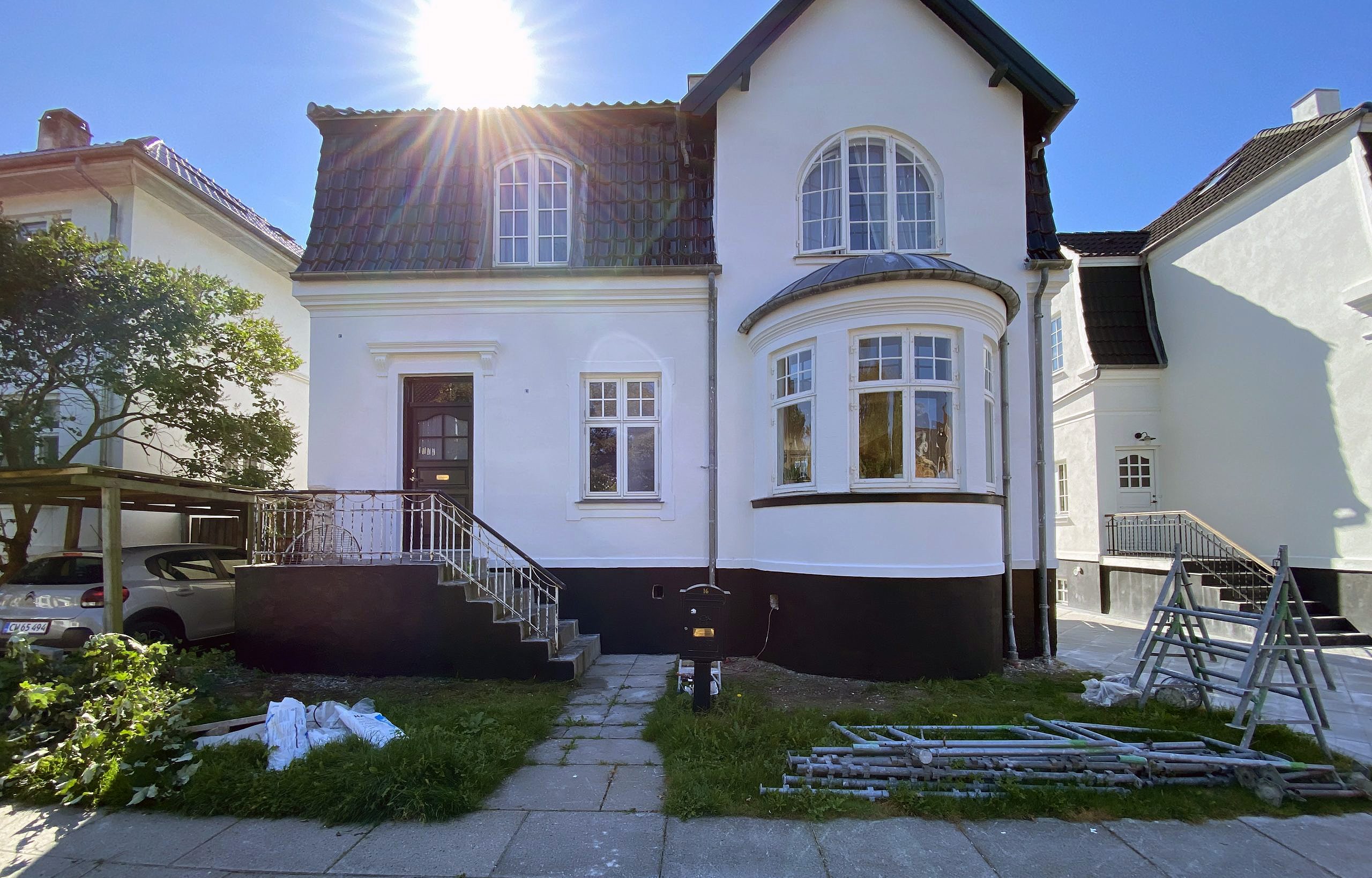 Totalrenovering af pudset facade