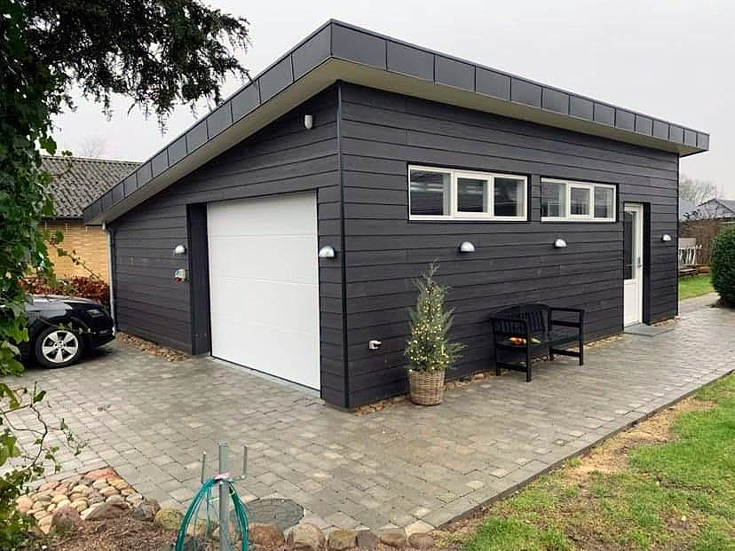 60 kvm luksusgarage bygget fra bunden