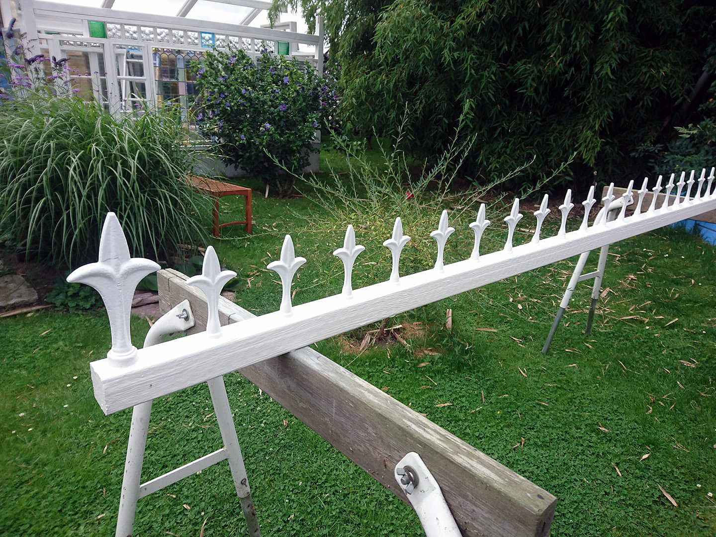 Orangeri bygget af gamle vinduer