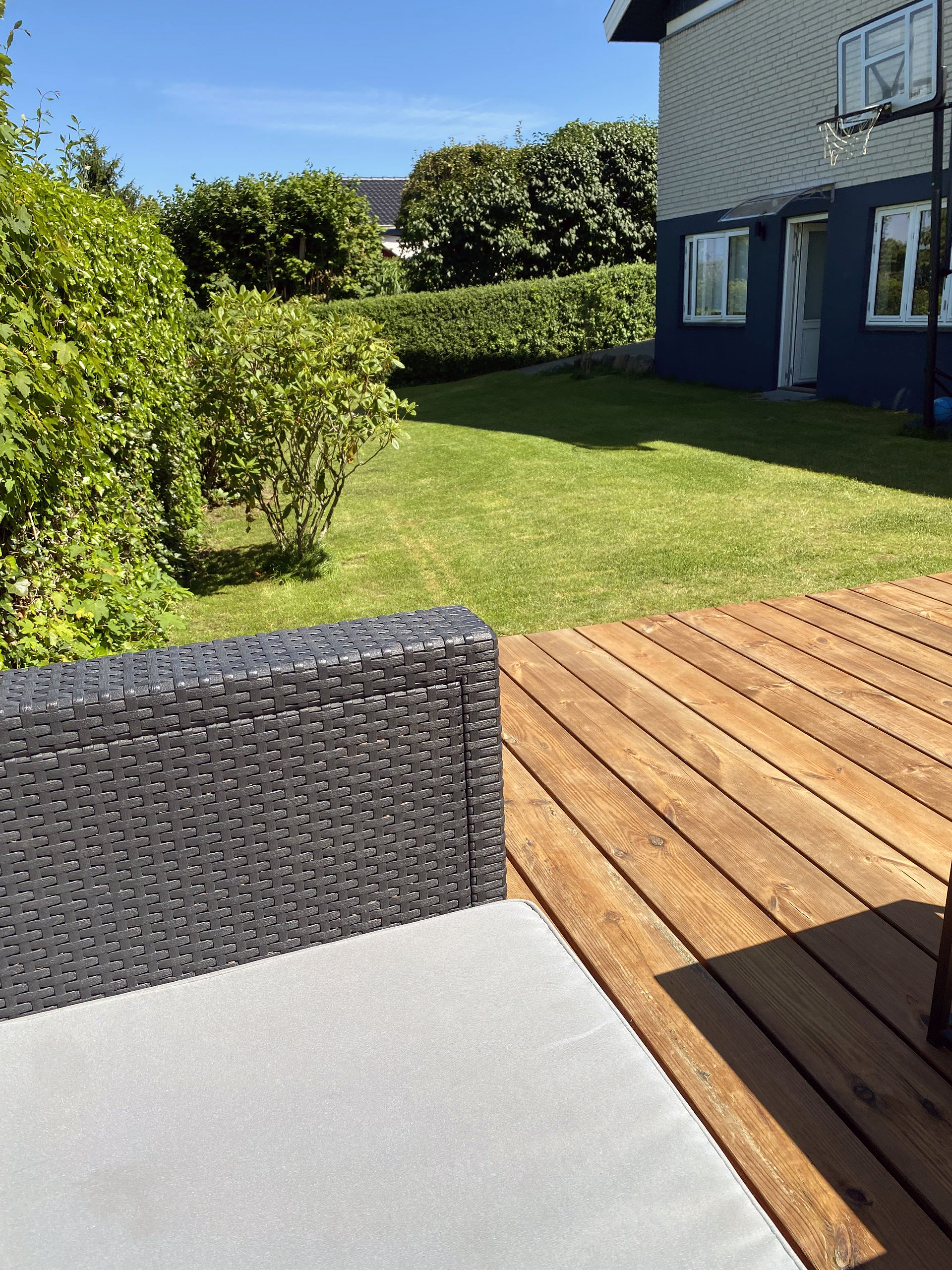 Nyt terrasseområde i haven