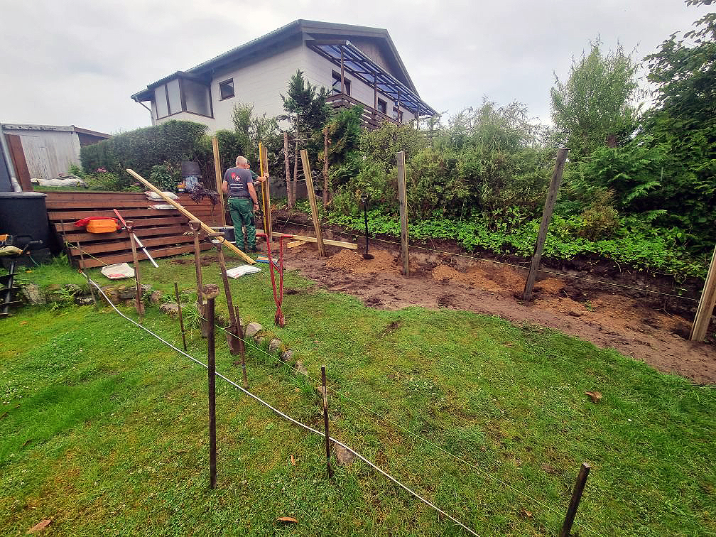 Nyt terrasseområde i haven