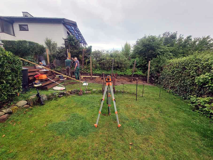 Nyt terrasseområde i haven