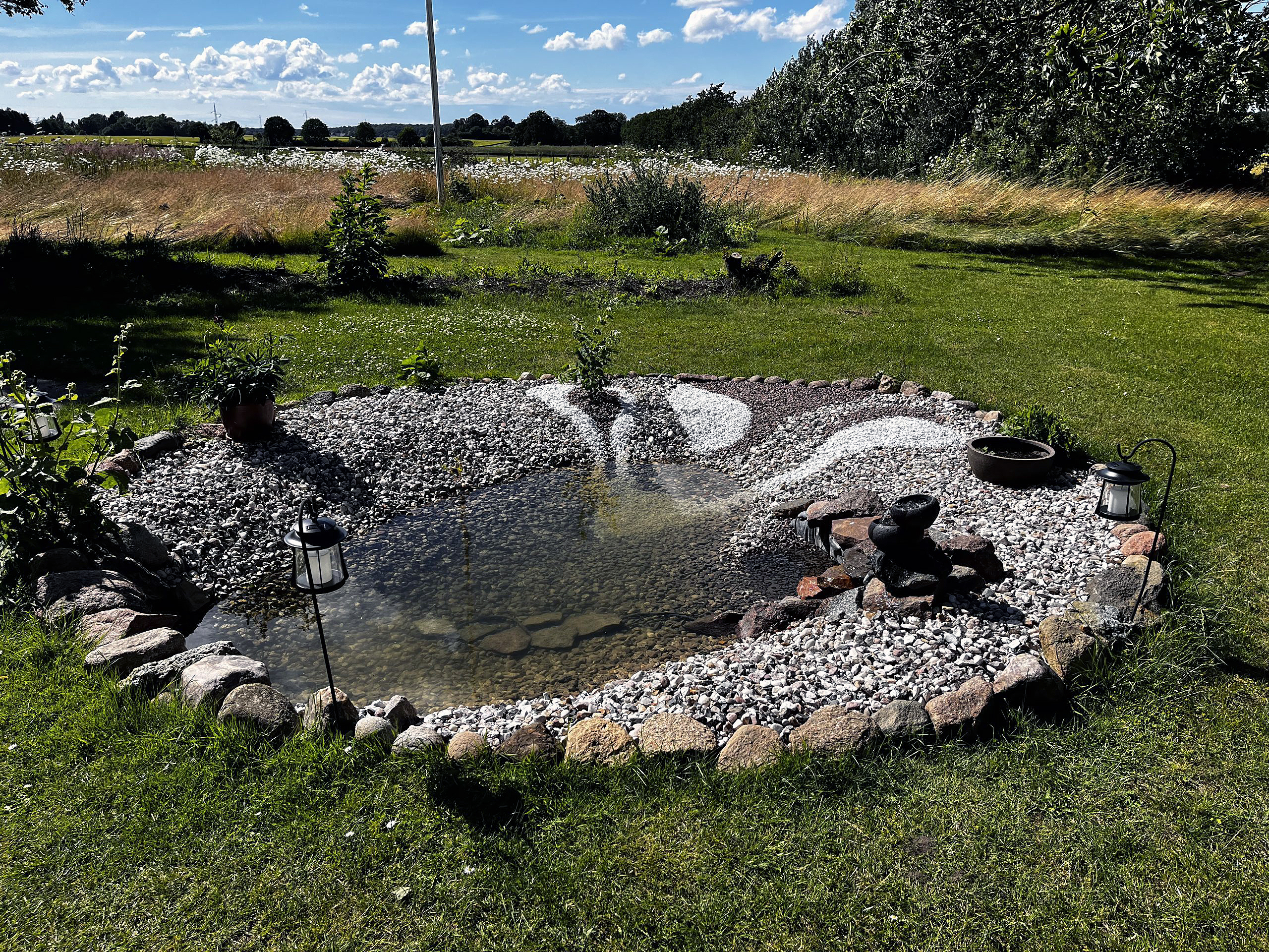 Hyggelig havedam i baghaven