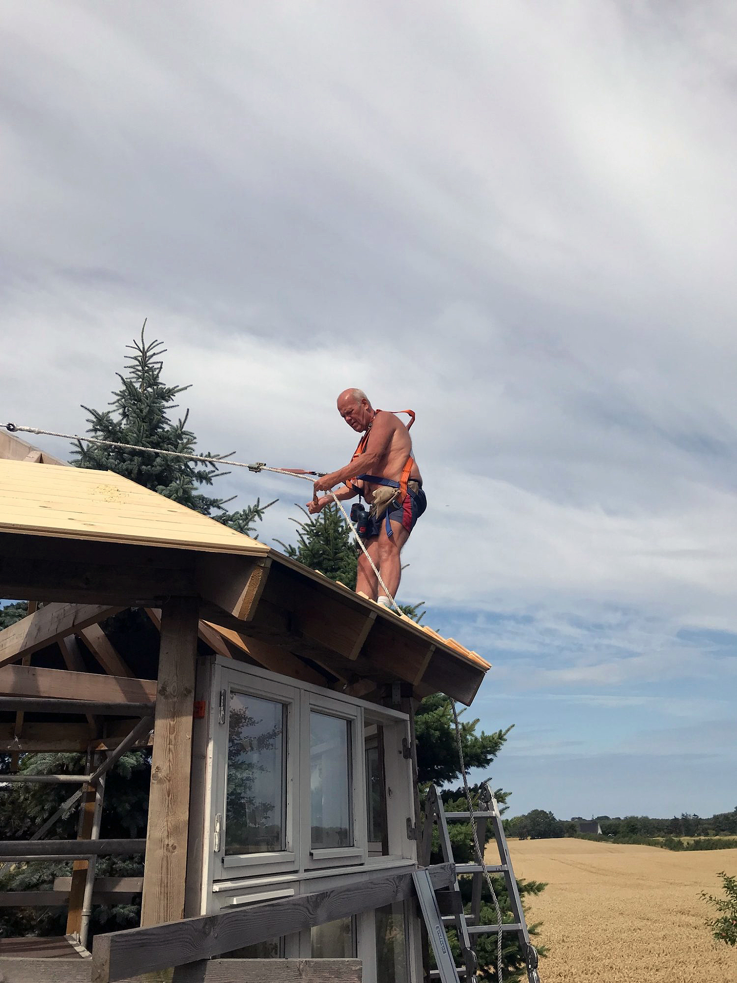 Udsigts-pavillon på pæle