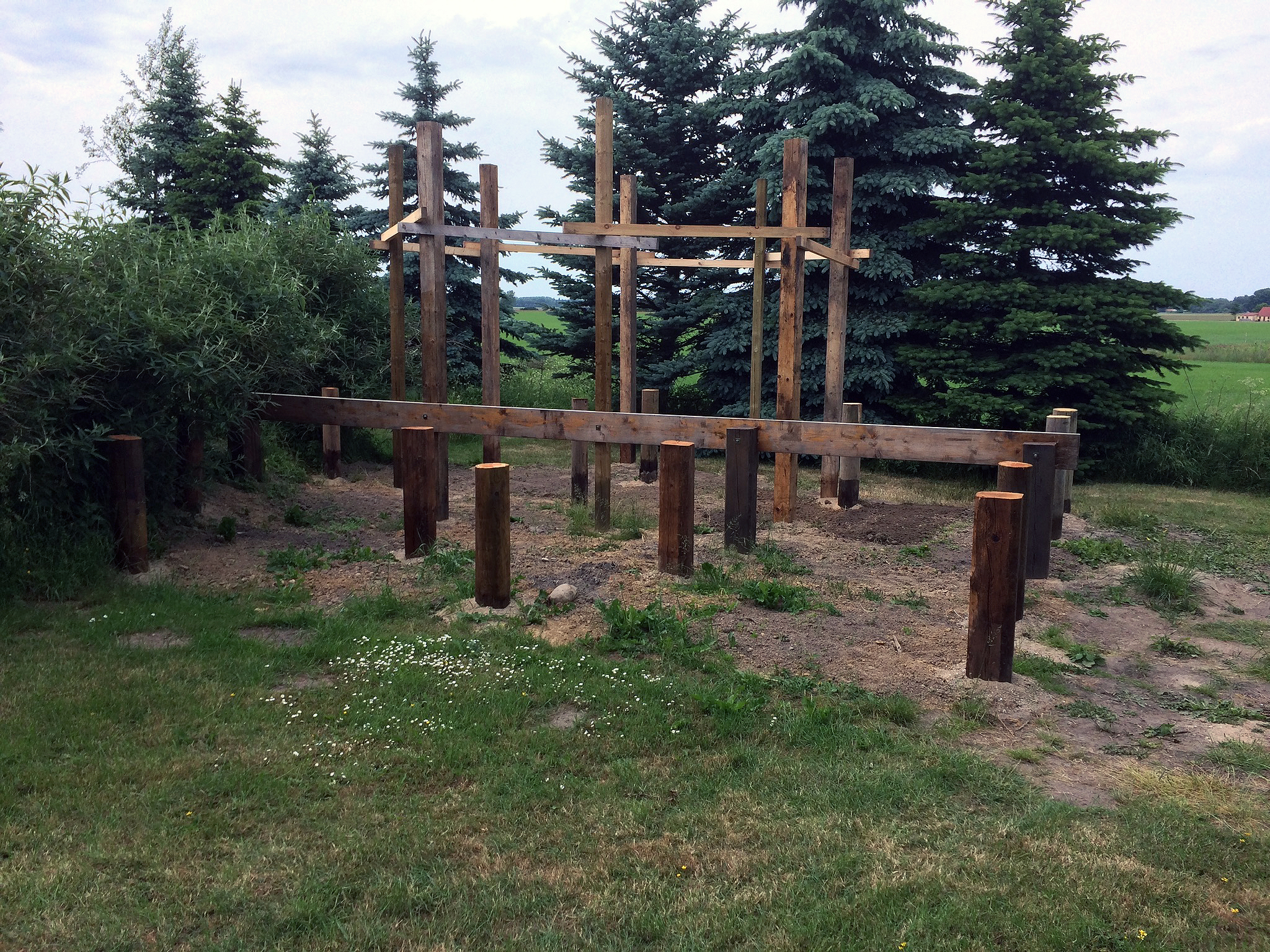 Udsigts-pavillon på pæle