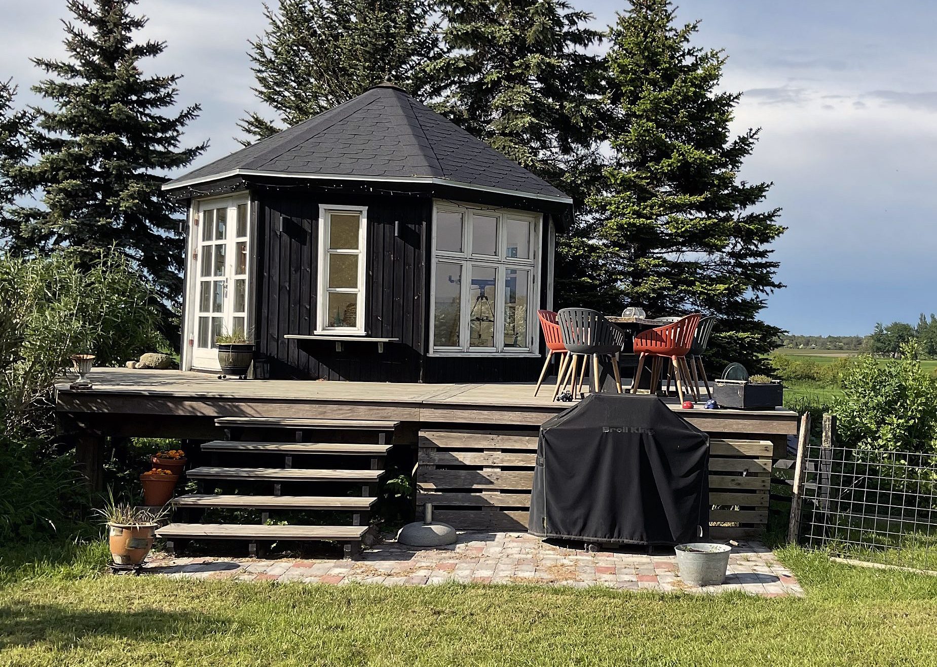 Udsigts-pavillon på pæle