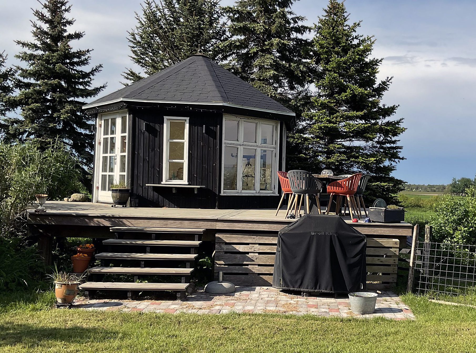 Udsigts-pavillon på pæle