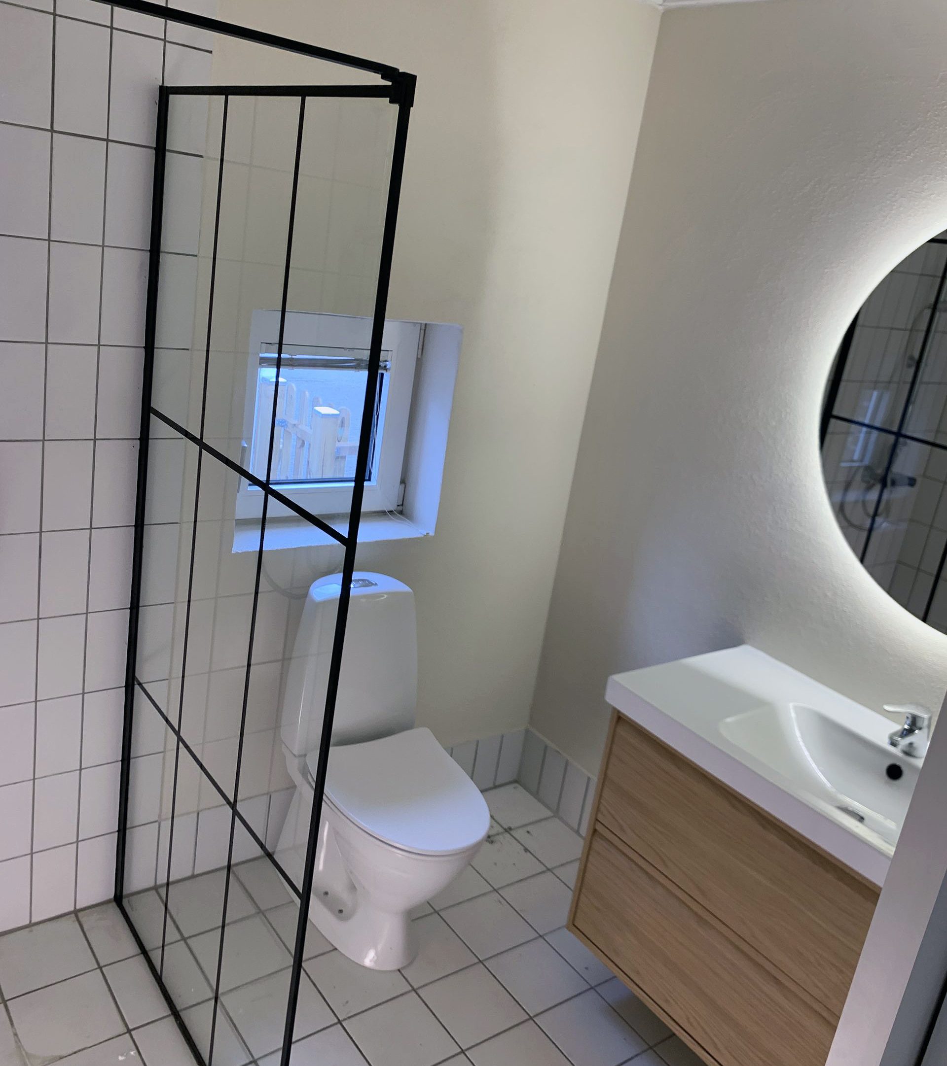 Nye fliser på badeværelset