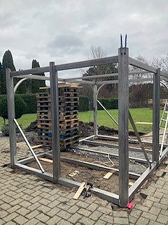 Pavillon med luksusdetaljer