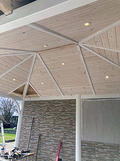 Pavillon med luksusdetaljer