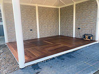 Pavillon med luksusdetaljer