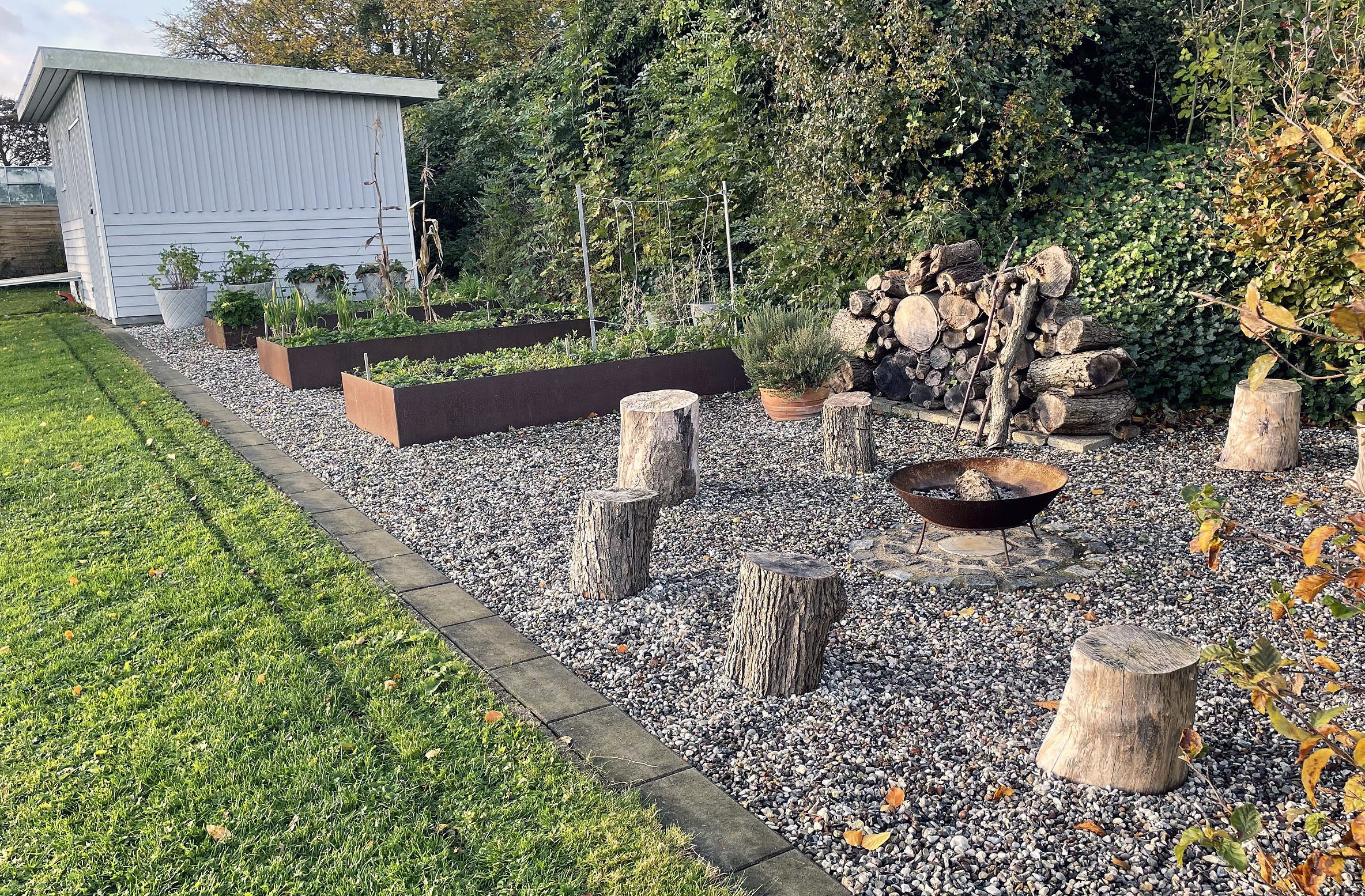 Hyggeområde med bålsted