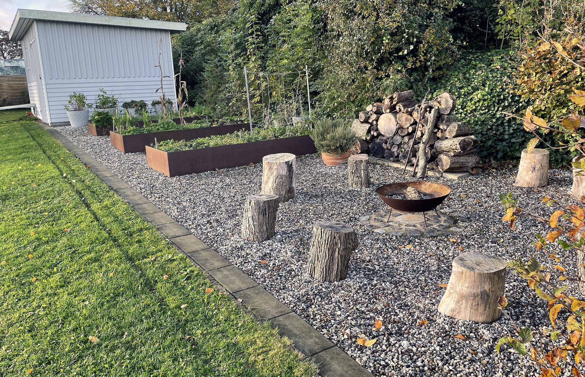 Hyggeområde med bålsted