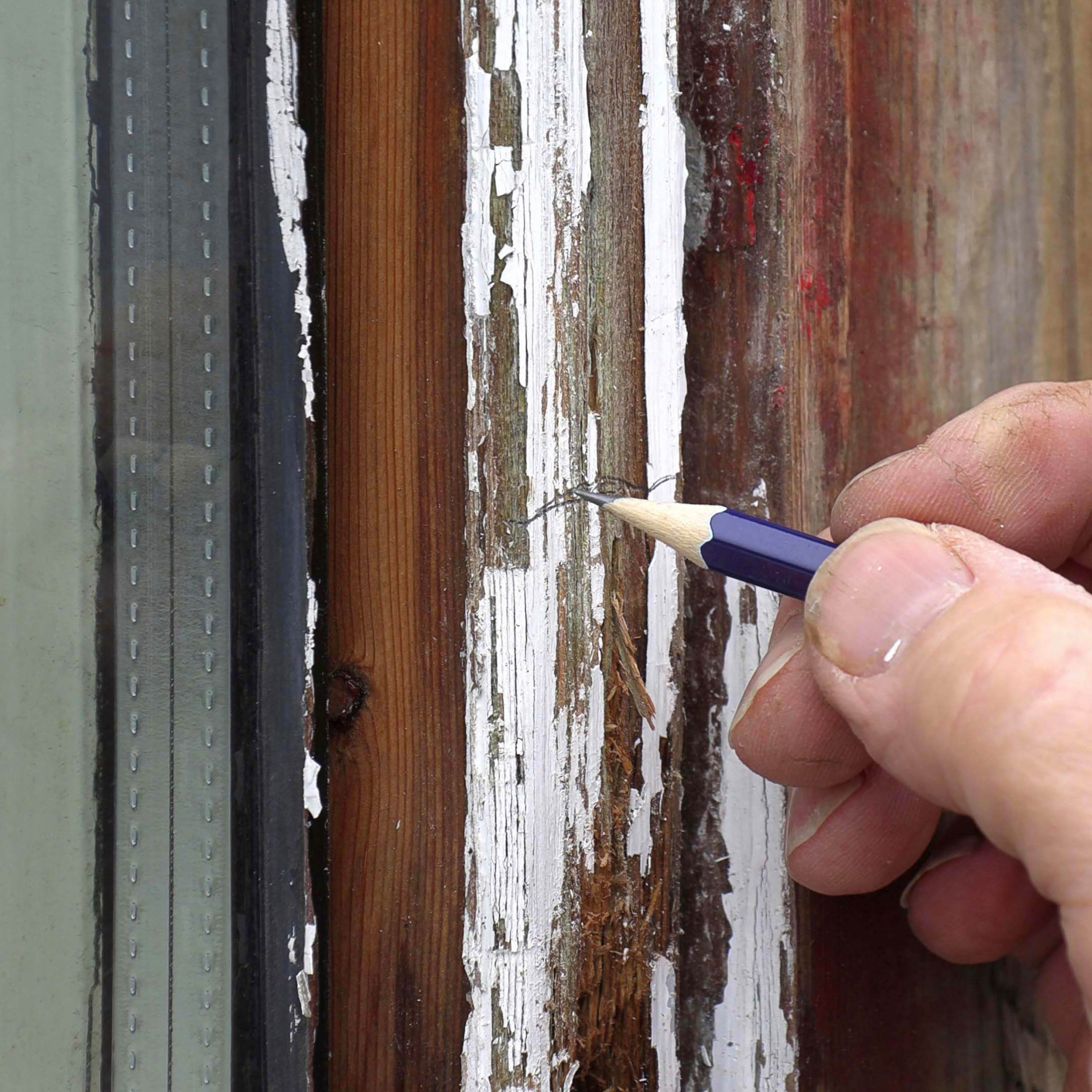 Ikkunan karmin korjaus: Mittaa ja merkitse