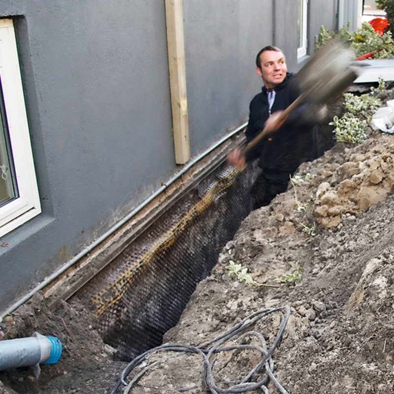 Kaatosade: Varmista, että vesi pääsee pois