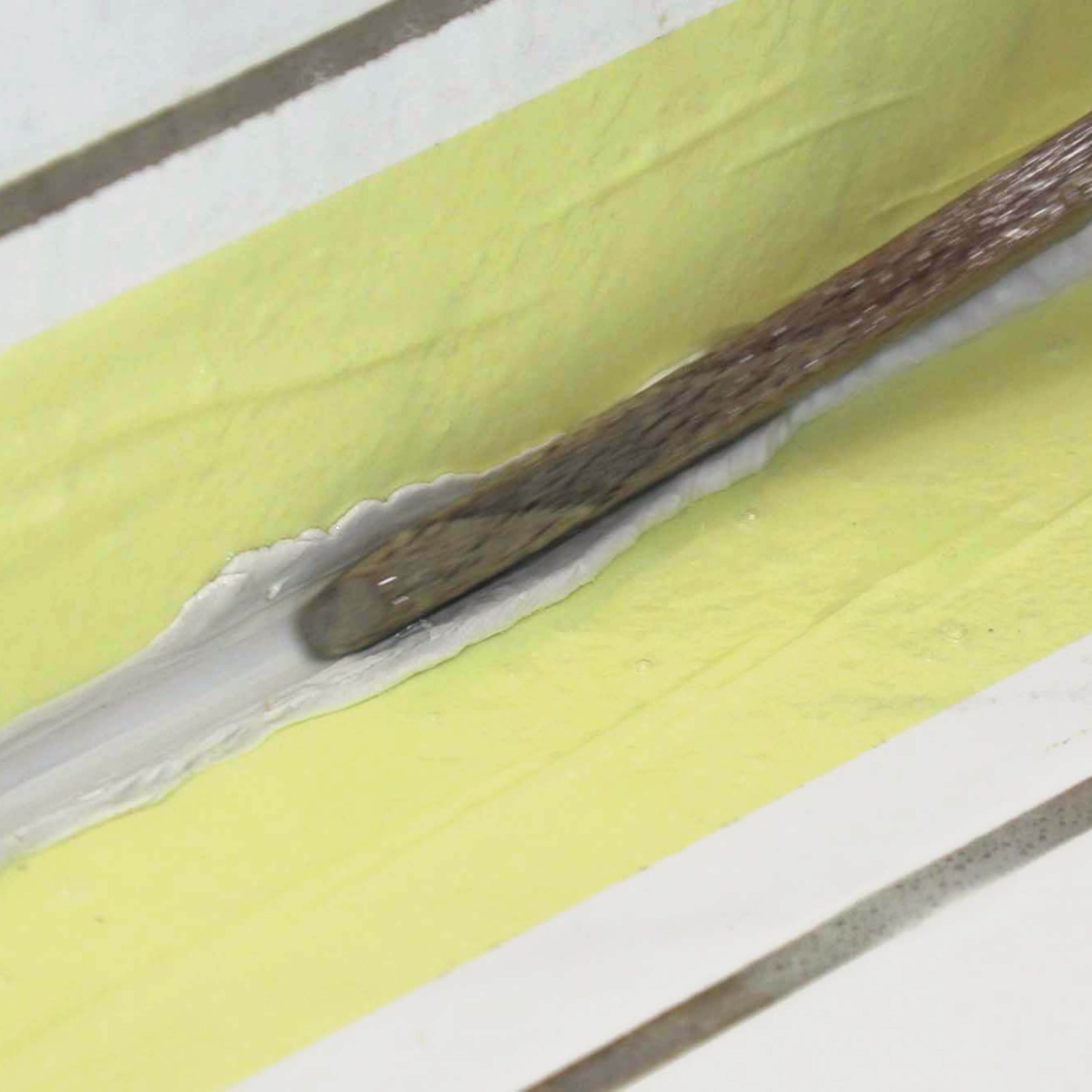 Sorte silikonefuger: Glat fugen med en fugepind