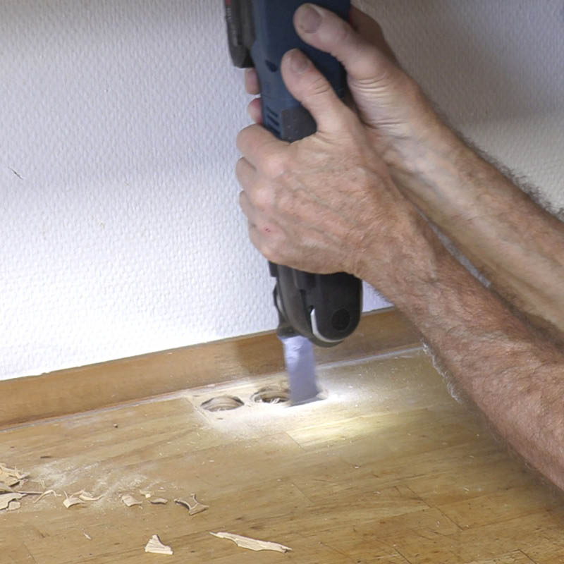 Rør i rør kjøkkenbenk: Kutt 2-3 mm dypere med multikutteren