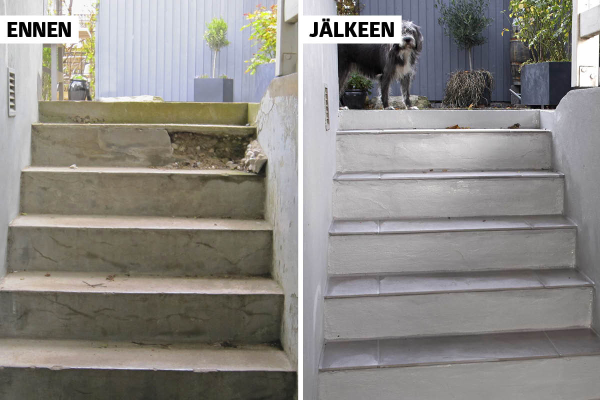 Pelasta betoniportaat, kun vielä ehdit