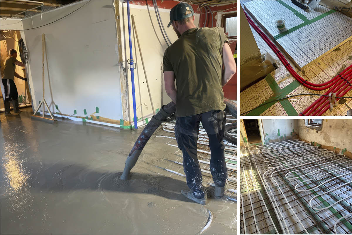 Golvvärme med PIR-isolering