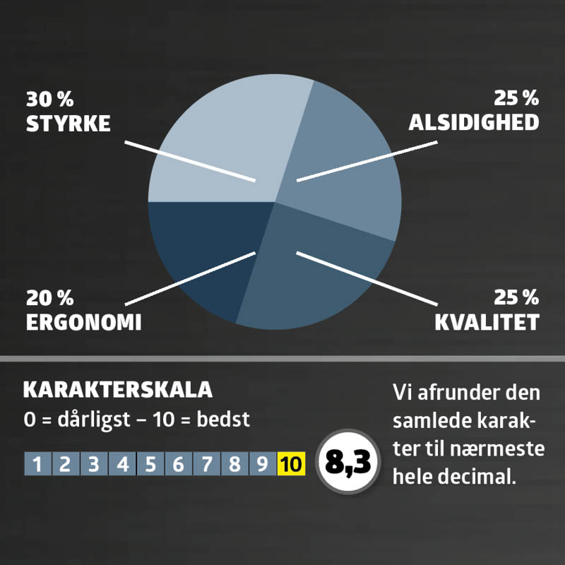 Dyksav test: Karaktergivning