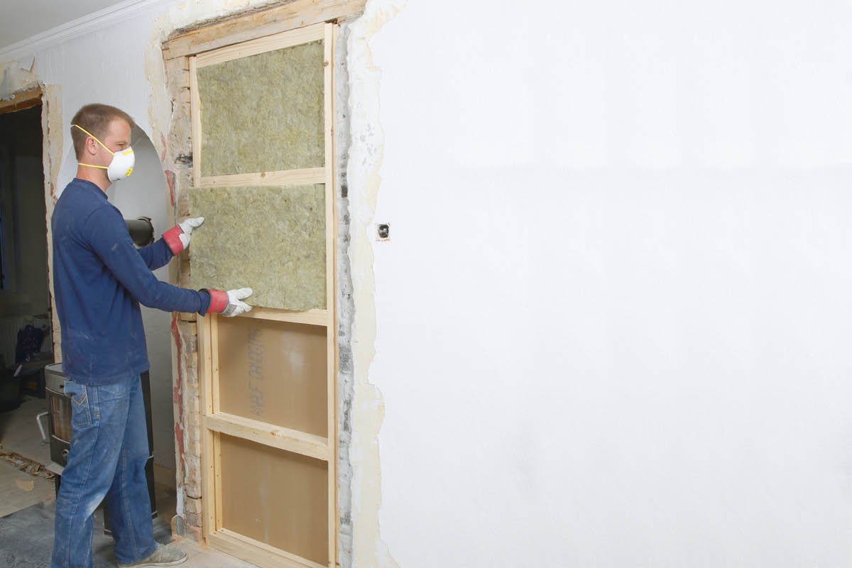 Blend døren med gips