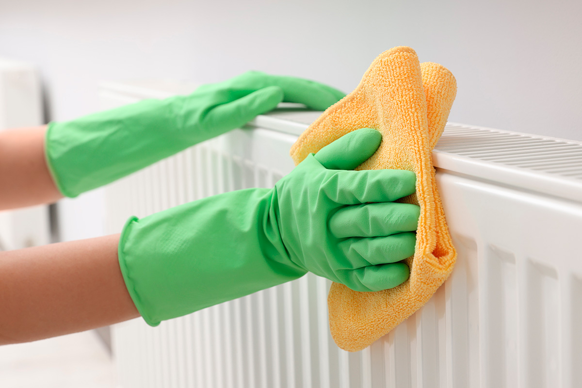 Rengøring af radiator