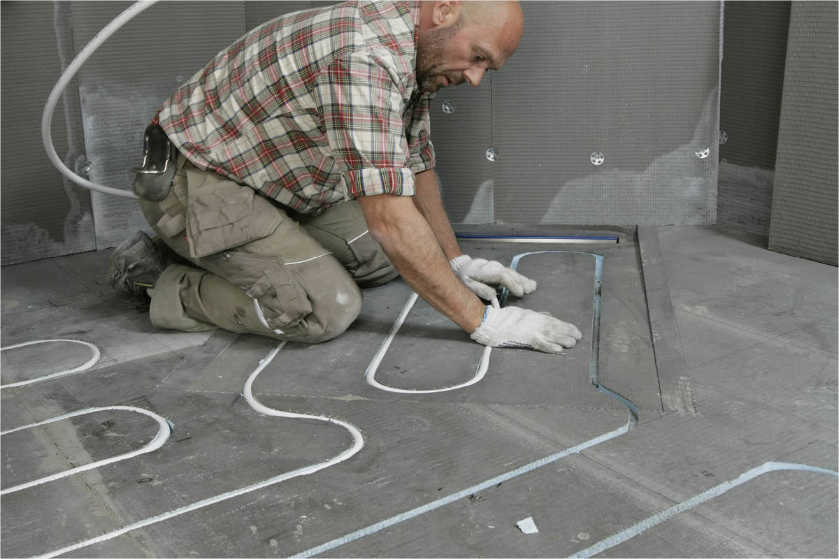 Varmeslanger i et skjevt rom