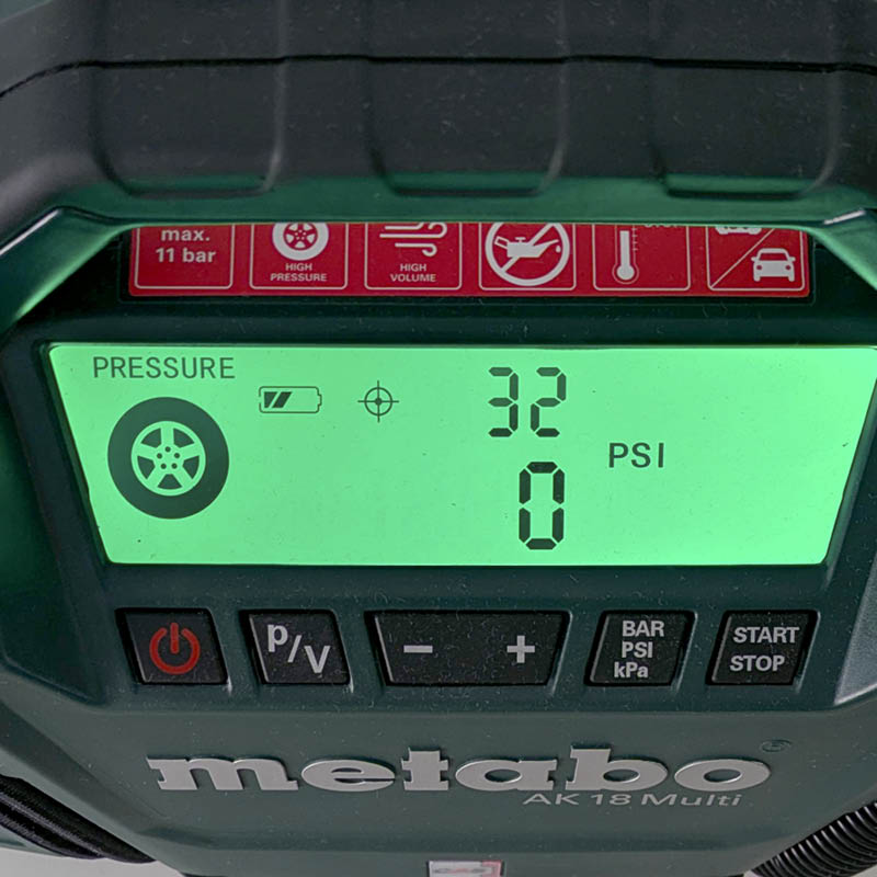 Luftpumpe testvinder: Metabo AK 18 MULTI