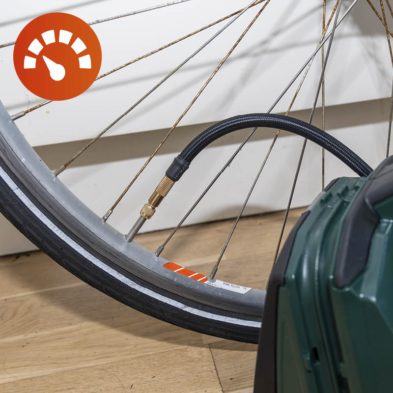 Luftpumpe test: Hastighed