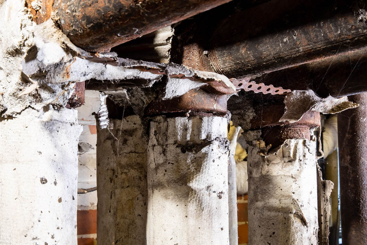 Asbest isolering rör