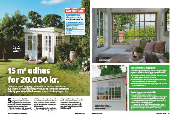 Billigt udhus: 15 m2 for 20.000 kroner | goerdetselv.dk