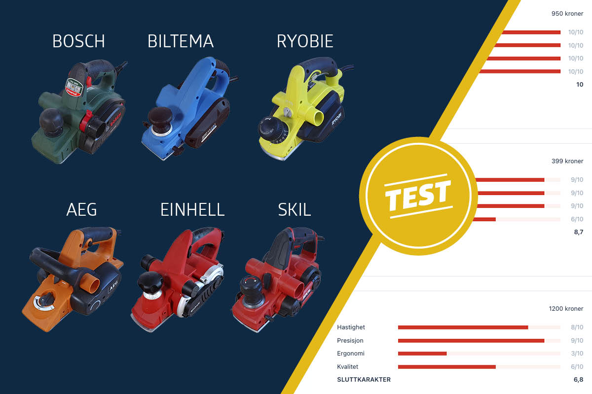 Test av el-høvler: Vi tester elektriske høvler