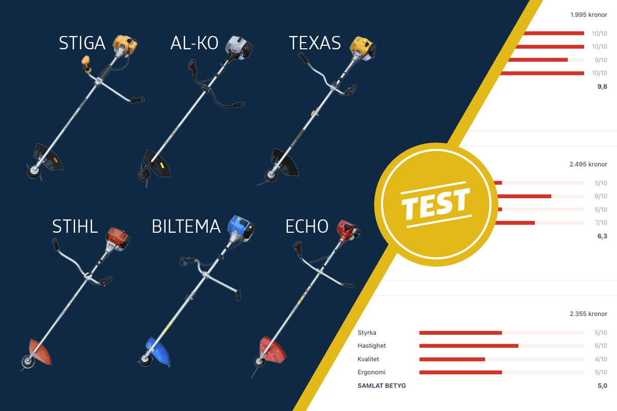 Vi testar 6 röjsågar