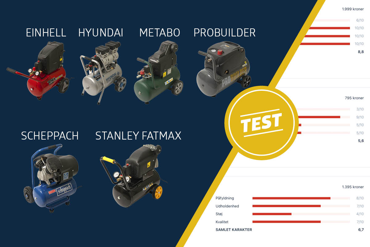 Kompressor test: Vi tester 6 kompressorer
