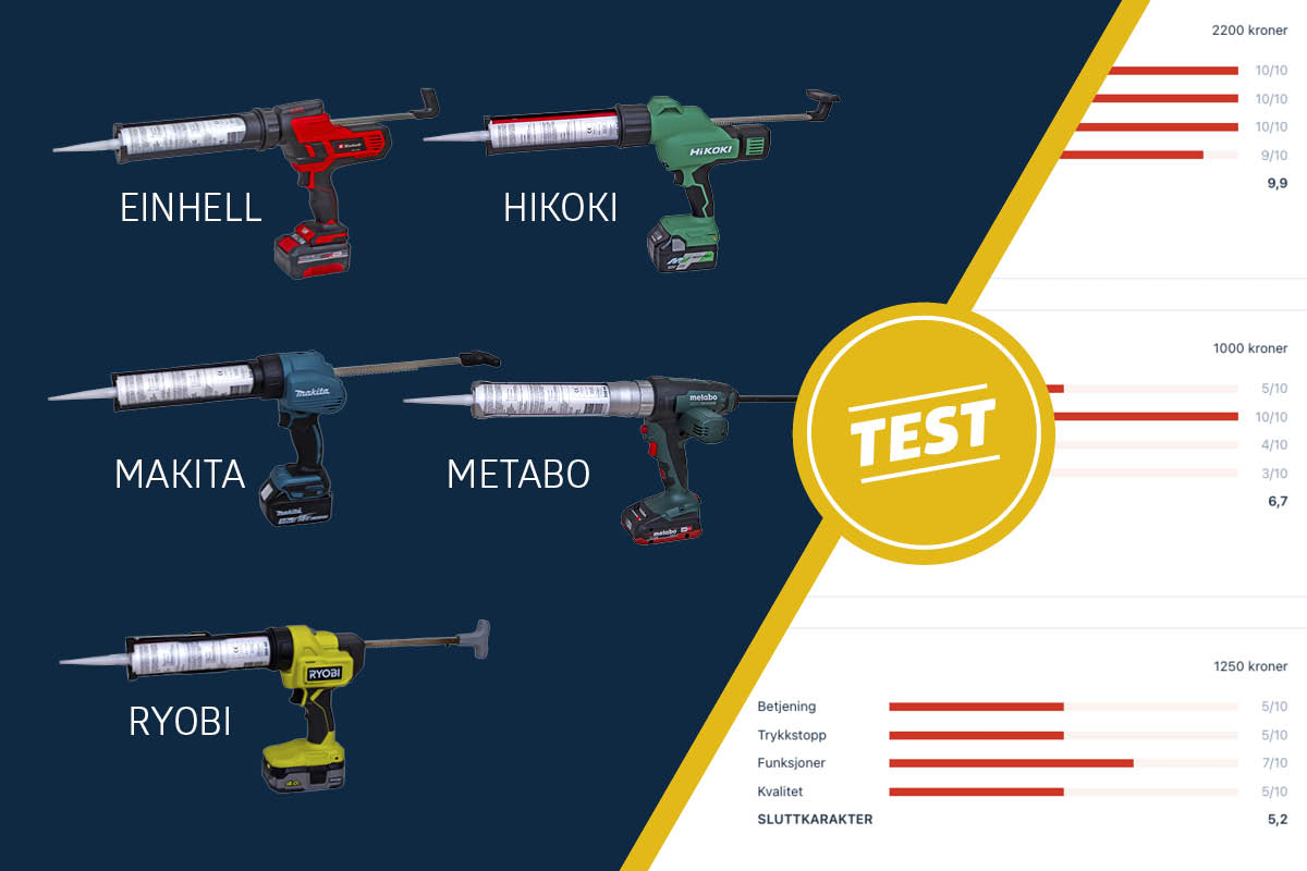 Test av fugepistoler