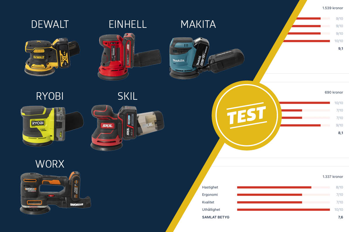 Excenterslip batteri