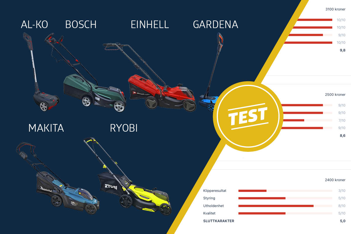 Test av gressklippere