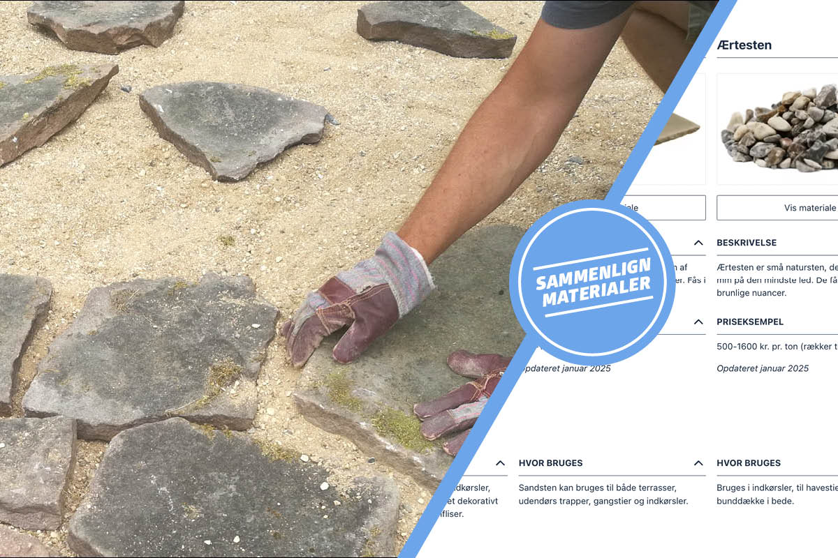 Natursten til belægning