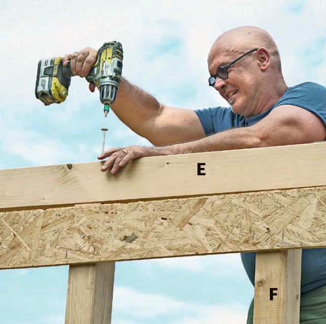 Isolert anneks: Toppsvill på isolert anneks skrus fast