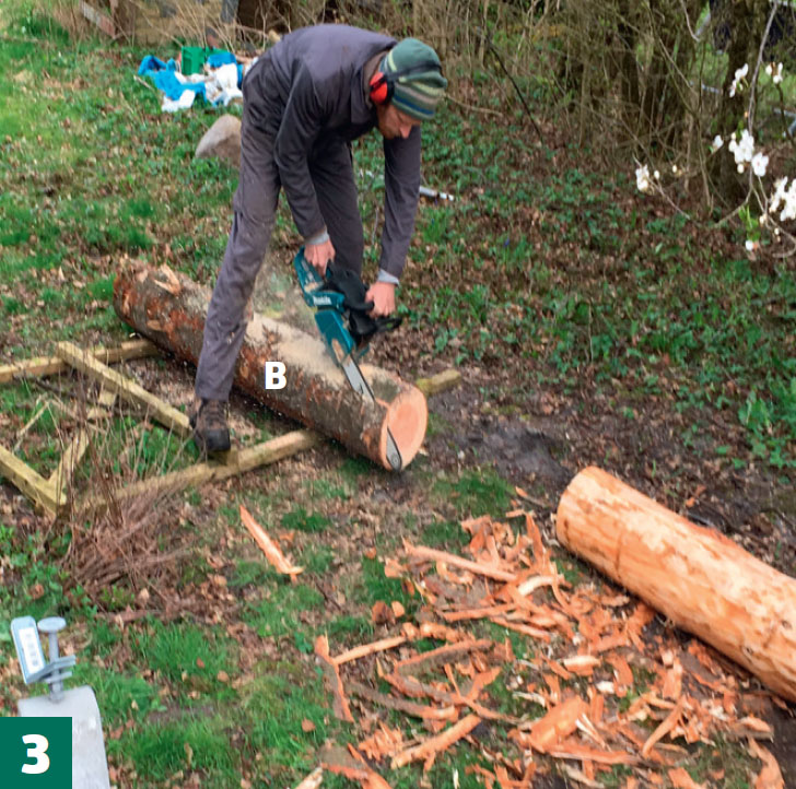 Byg shelter med græstag