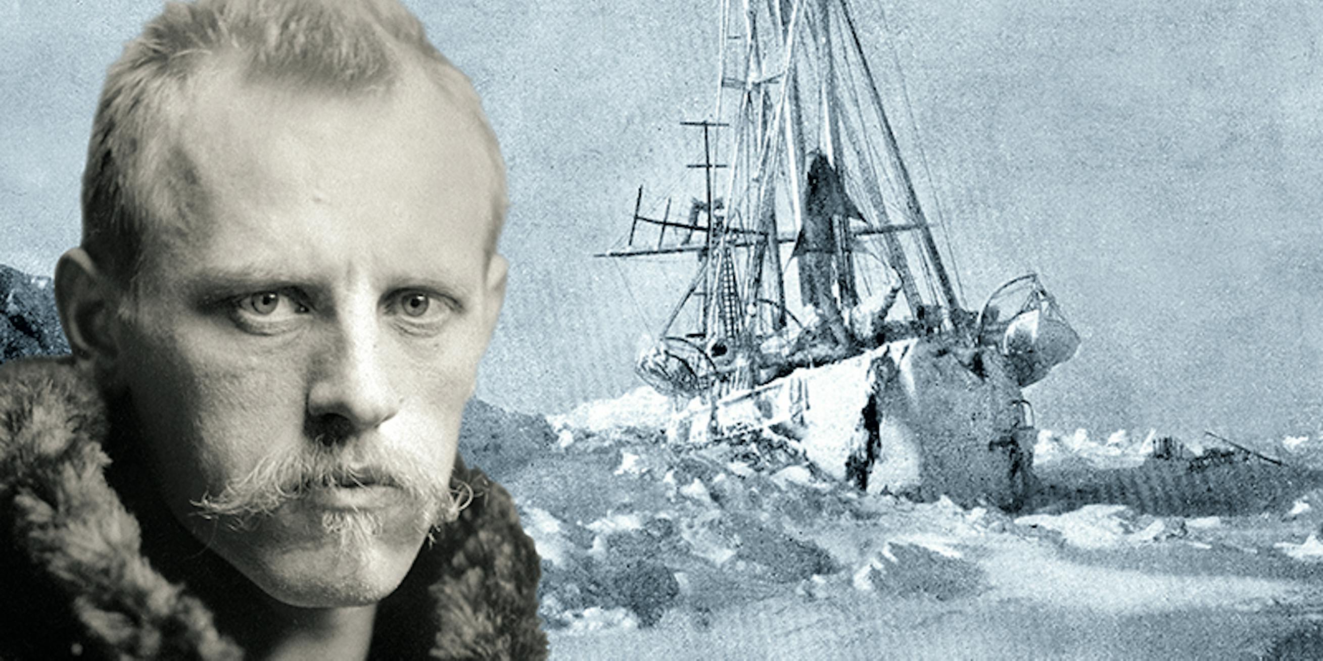 Polarforskaren Fridtjof Nansen och fartyget Fram