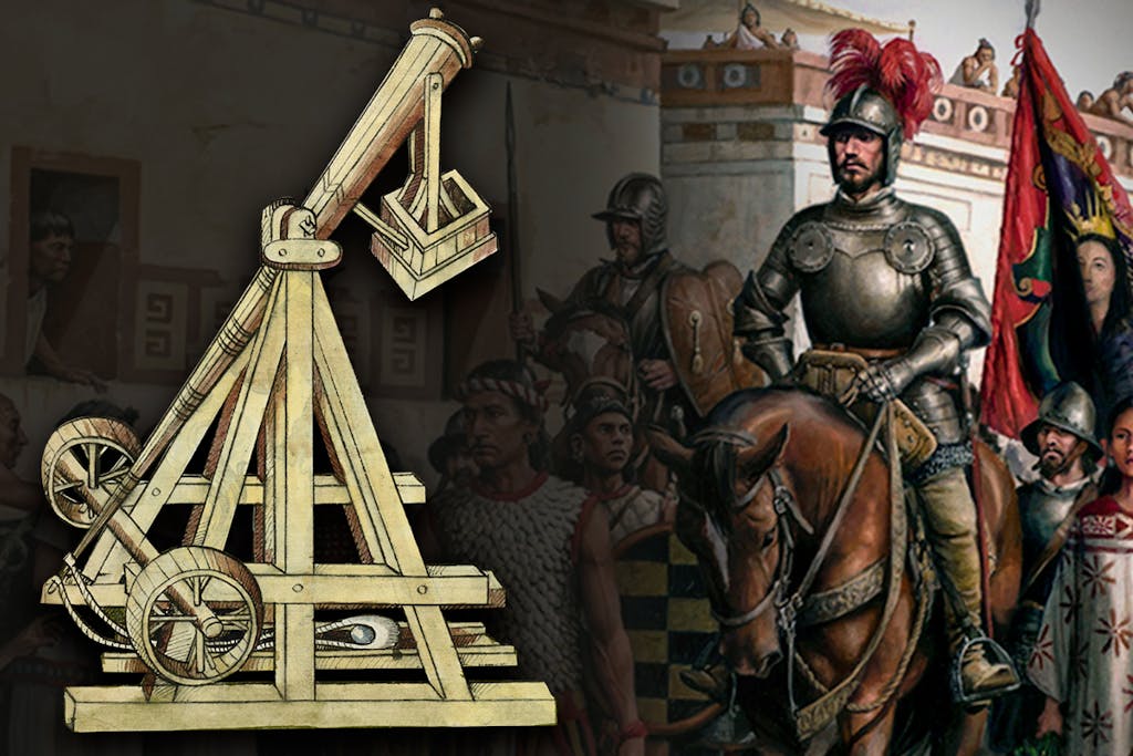 Hernán Cortés, katapultti, asteekit. Hernán Cortés, katapultti, asteekit.