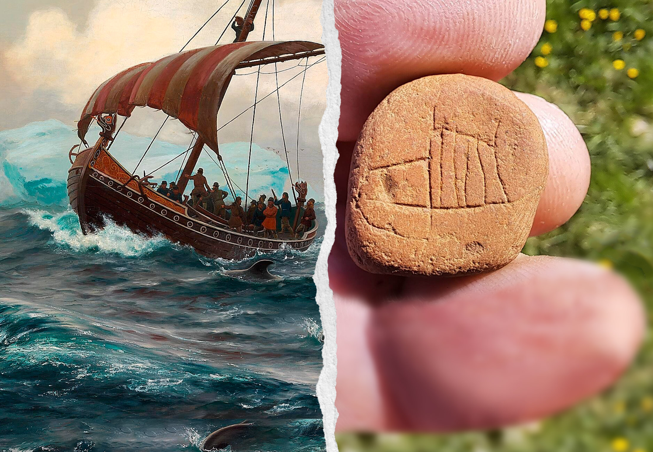 Mikro-vikingskip er Islands eldste avbildning | historienet.no