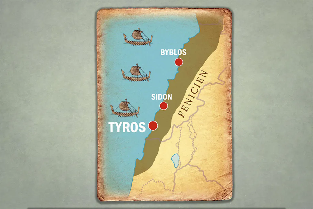 Alexander den store gjorde östaden Tyros till en halvö ...