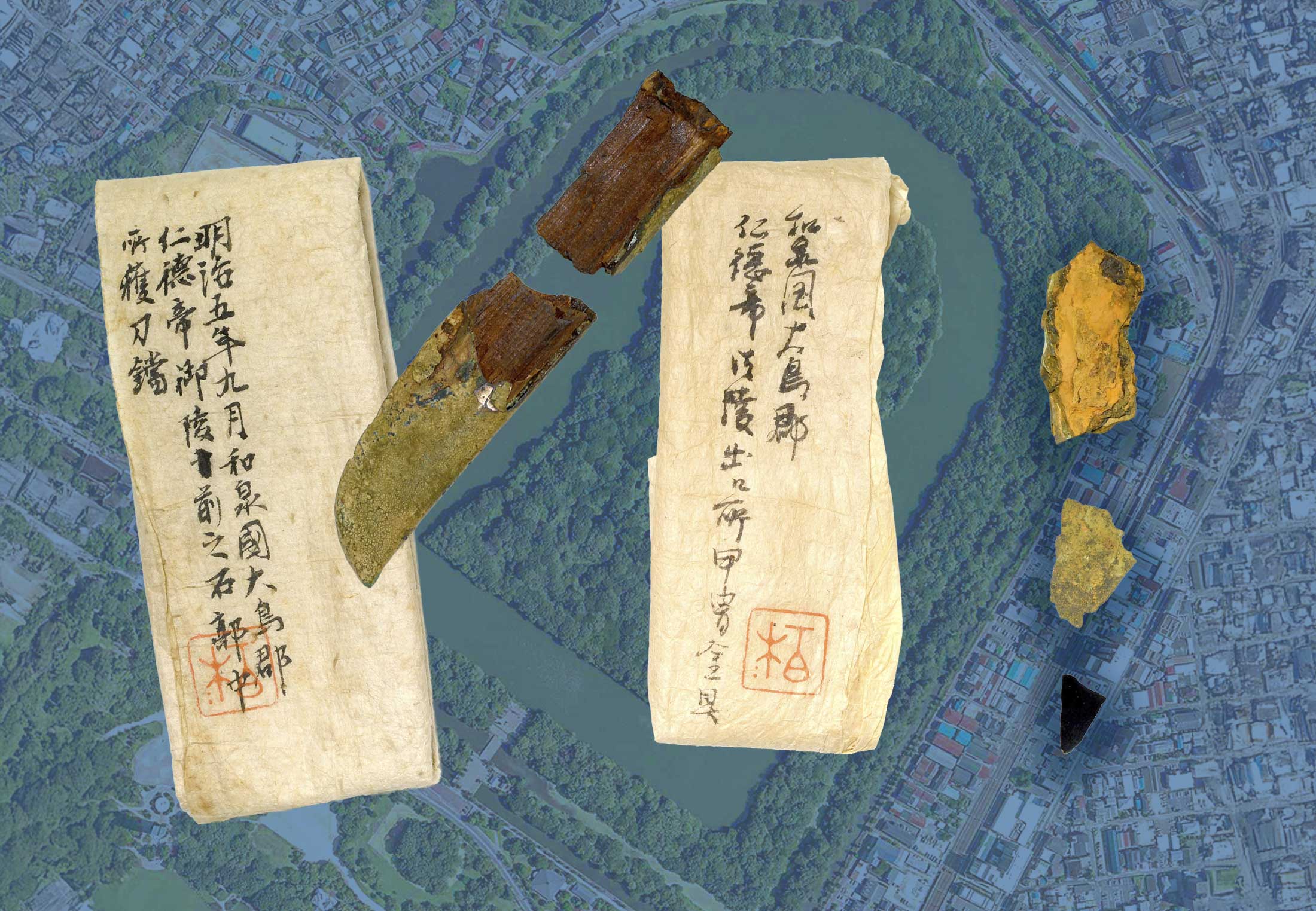 Verborgen schatten uit grootste grafheuvel van Japan komen na 150
