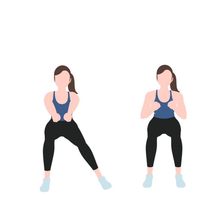 Illustration av kvinna som går från sida till sida