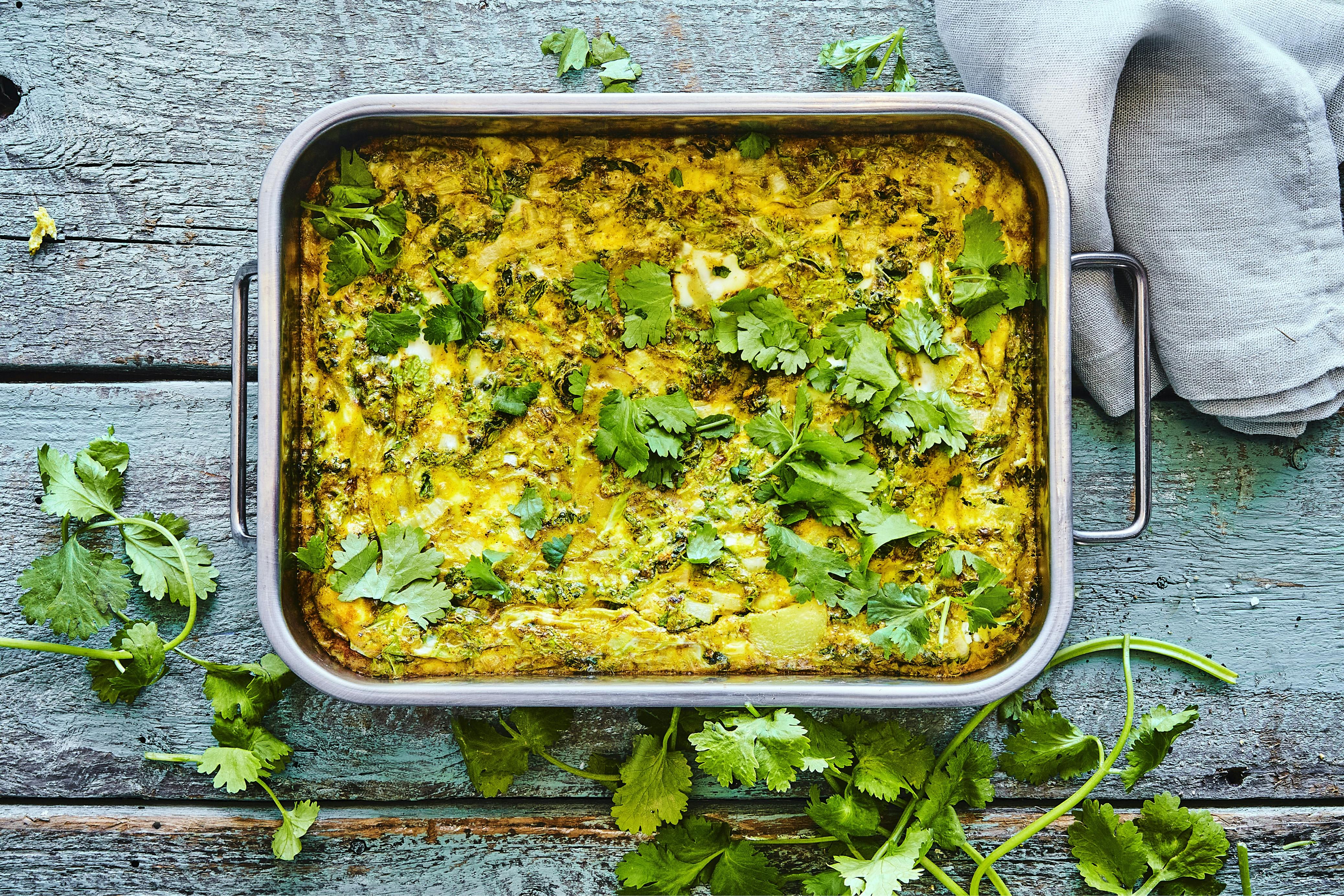 Indisk-inspirerad frittata