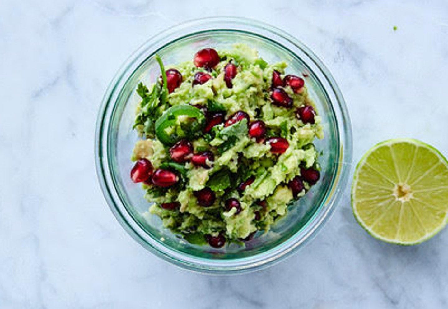 Guacamole med granatäpple